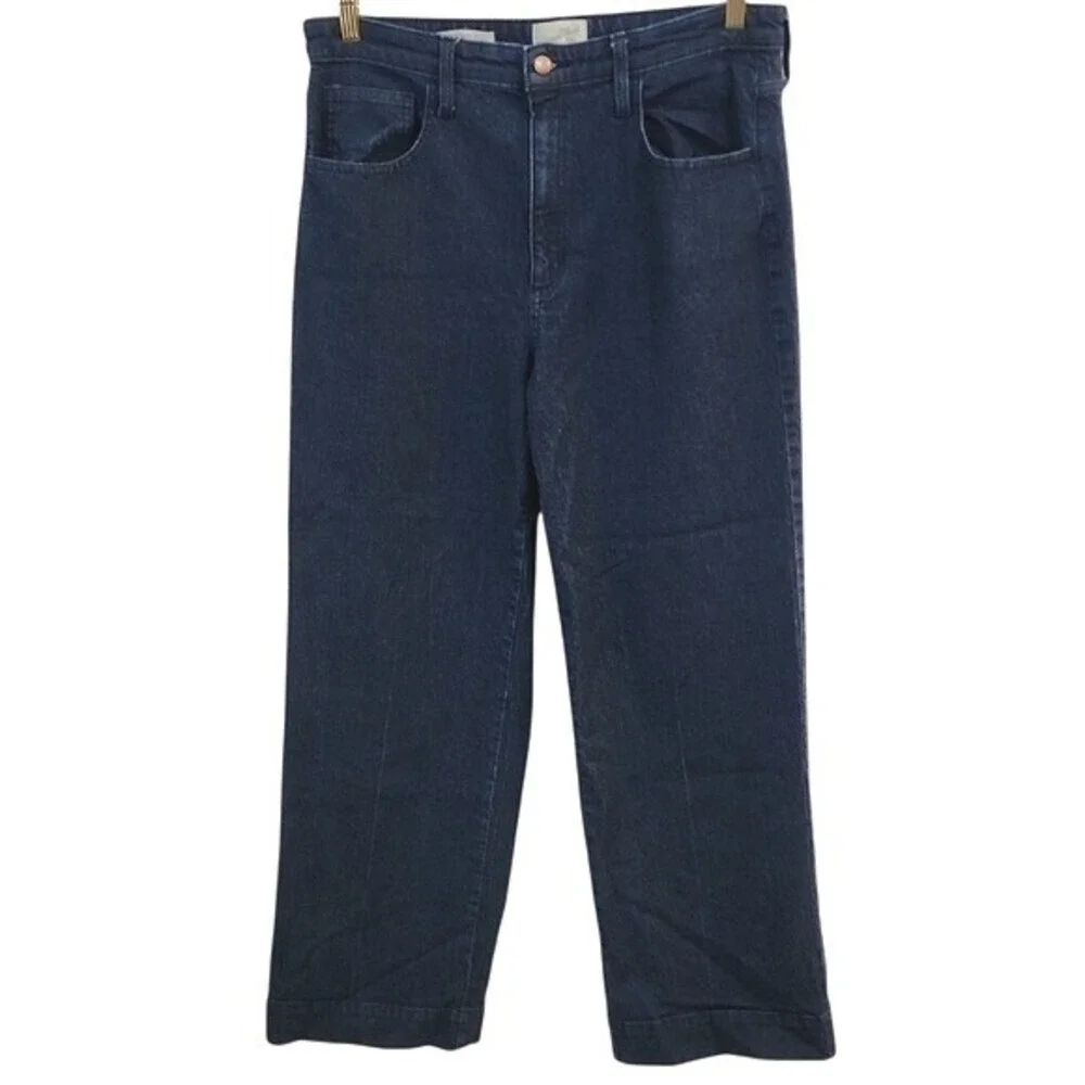 Universal Thread Wide Leg‎ Jeans 14 Dark Indigo High Rise Retro Capsule
